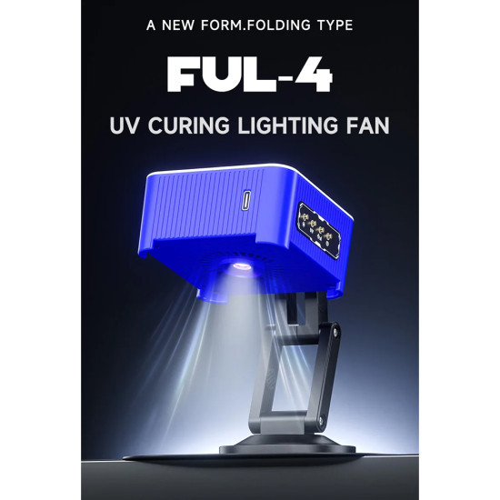 Mechanic FUL-4 Portable Foldable UV Cooling + Smoke Exhaust + Curing + Lighting Fan