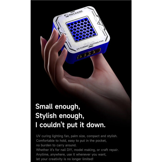 Mechanic FUL-4 Portable Foldable UV Cooling + Smoke Exhaust + Curing + Lighting Fan