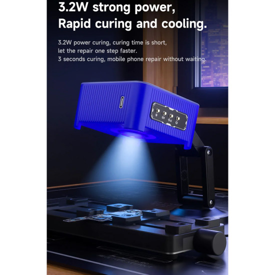 Mechanic FUL-4 Portable Foldable UV Cooling + Smoke Exhaust + Curing + Lighting Fan