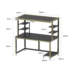 Mechanic Repair Workbench Aluminum Alloy Modular Maintenance Workbench (1500*800)