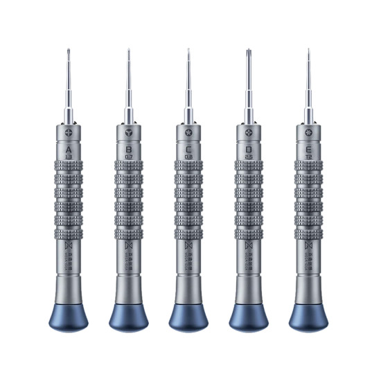 Mega-Idea 2D Throne Non-Slip Aluminum Alloy Screwdriver Set (5Pcs) Mega-Idea 2D Throne Non-Slip Aluminum Alloy Screwdriver Set (5Pcs)