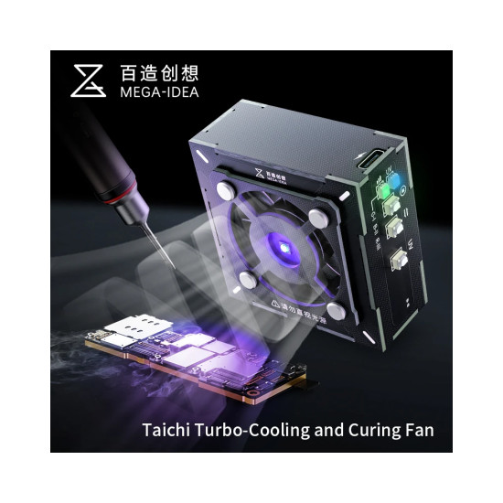 Mega-Idea 2-in-1 Three-Speed Adjustment UV Curing / Cooling Fan Mega-Idea 2-in-1 Three-Speed Adjustment UV Curing / Cooling Fan