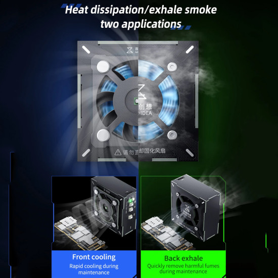 Mega-Idea 2-in-1 Three-Speed Adjustment UV Curing / Cooling Fan Mega-Idea 2-in-1 Three-Speed Adjustment UV Curing / Cooling Fan