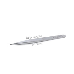 Mega-Idea 00-SA Non-Magnetic Stainless Steel Short Pointed Tweezer