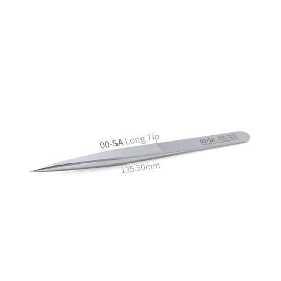 Mega-Idea 00-SA Non-Magnetic Stainless Steel Short Pointed Tweezer Mega-Idea 00-SA Non-Magnetic Stainless Steel Short Pointed Tweezer