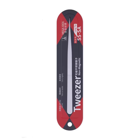 Mega-Idea SS-SA Non-Magnetic Stainless Steel Long Pointed Tweezer Mega-Idea SS-SA Non-Magnetic Stainless Steel Long Pointed Tweezer