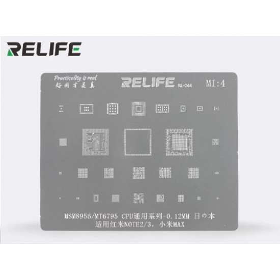 0.12MM Stencil Plate For MSM8956 / MT6795 CPU ( MI4 )