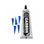 One Stop Carbon Super Purpose Adhesive Glue With Needle (Black) - 60ML