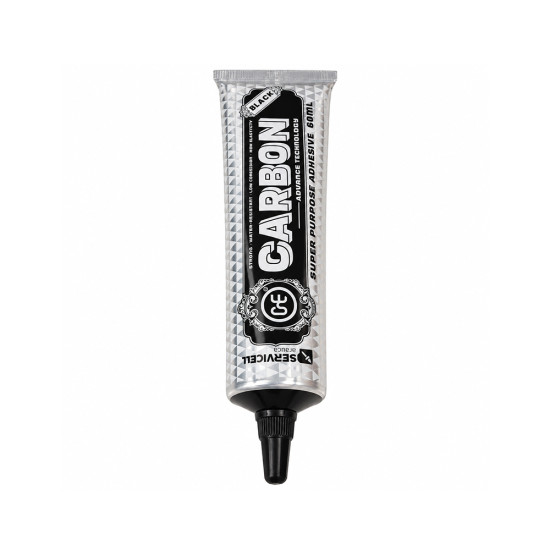 One Stop Carbon Super Purpose Adhesive Glue With Needle (Black) - 60ML