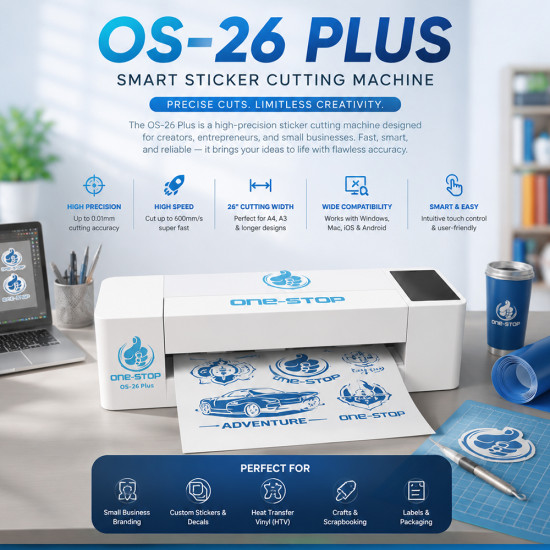 One-Stop Sticker / Screen Guard 16 Inch Cutting Machine With Lifetime Updates & Unlimited Cutting - OS26 Plus