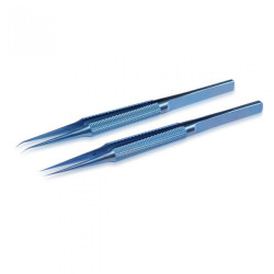 0.15 Titanium Straight & Bent Tweezer For IC Work - (2Pcs)