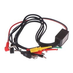 Power Supply Test Lead Cable Kit with 2 Alligator Clip 2 Banana Plug 4 Hook Clip