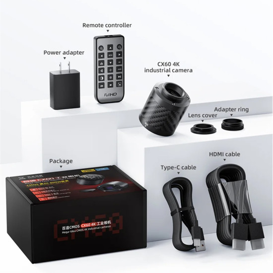 Mega-idea CX60 CMOS 4K Ultra HD Industrial Microscope Camera