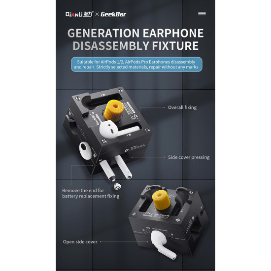 Qianli GeekBar Wireless Earphone Fixture Mold For AirPods 1 / 2 / Pro Qianli GeekBar Wireless Earphone Fixture Mold For AirPods 1 / 2 / Pro