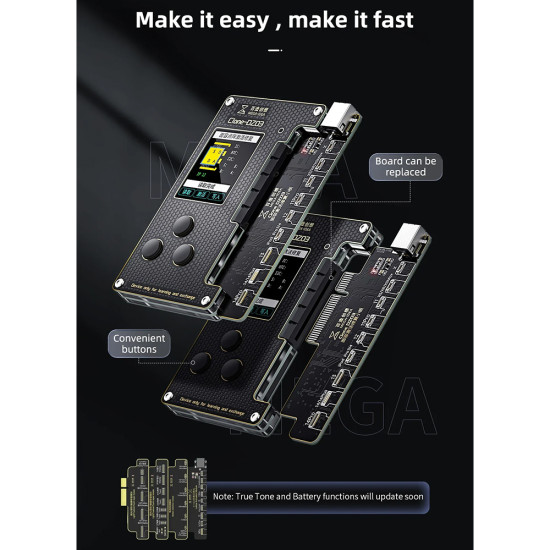 MEGA-IDEA Clone DZ03 Battery Activation & Face ID Dot Matrix Programmer for iPhone (7in1)