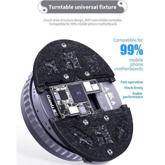 QianLi iPinch 360° Turntable Universal Mainboard PCB Holder QianLi iPinch 360° Turntable Universal Mainboard PCB Holder