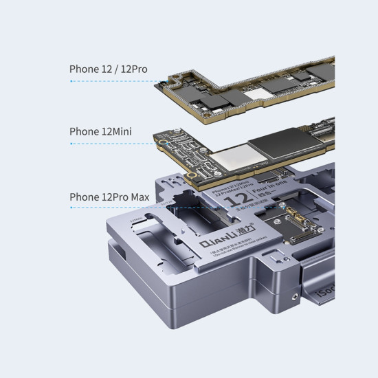 Qianli iSocket Motherboard Layered Test Platform for iPhone 12 / 12 Pro / 12 Pro Max / 12 Mini (4in1)