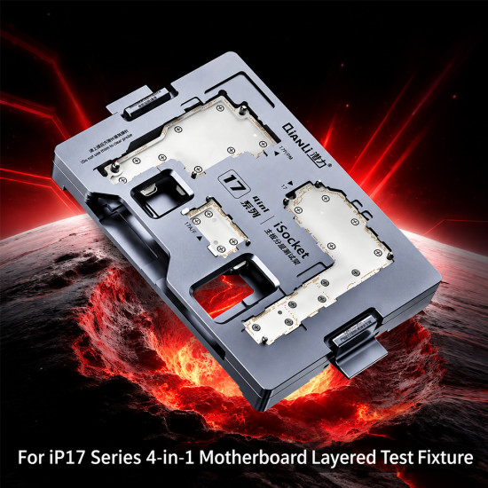 QianLi iSocket 17 Series 4-in-1 Motherboard Layered Test Fixture for iPhone 17 / 17 Air / 17 Pro / 17Pro Max