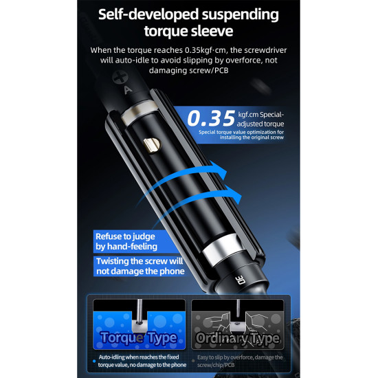 QianLi iWhale 3D Special S2 Steel Magnetic Torque Screwdriver QianLi iWhale 3D Special S2 Steel Magnetic Torque Screwdriver