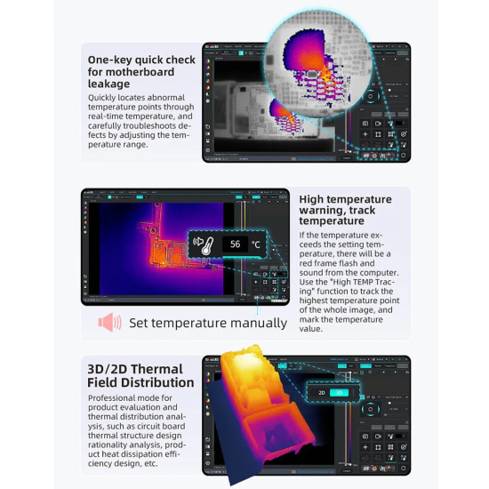 QianLi L256 iStele Dual-Spectral 3D Infrared Thermal Imaging Analyzing Camera QianLi L256 iStele Dual-Spectral 3D Infrared Thermal Imaging Analyzing Camera