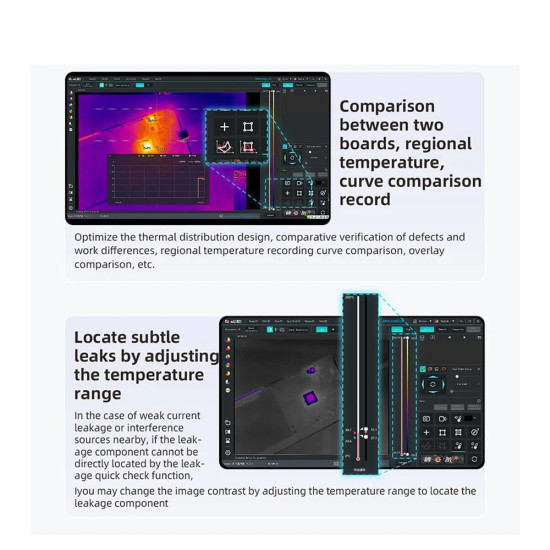 QianLi L256 iStele Dual-Spectral 3D Infrared Thermal Imaging Analyzing Camera QianLi L256 iStele Dual-Spectral 3D Infrared Thermal Imaging Analyzing Camera
