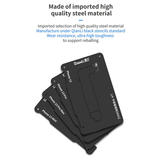 Qianli Middle Layer Tin Planting Platform For iPhone 13 / 13 Pro / 13 Pro Max / 13 Mini (4in1)