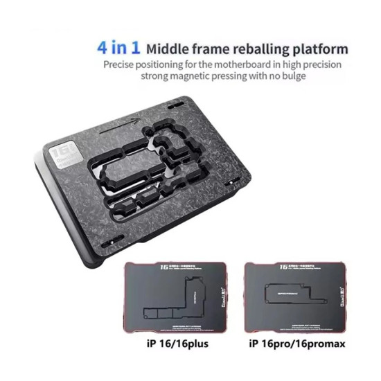 Qianli Middle Layer Tin Planting Platform For iPhone 16 / 16 Plus / 16 Pro / 16Pro Max (4in1)