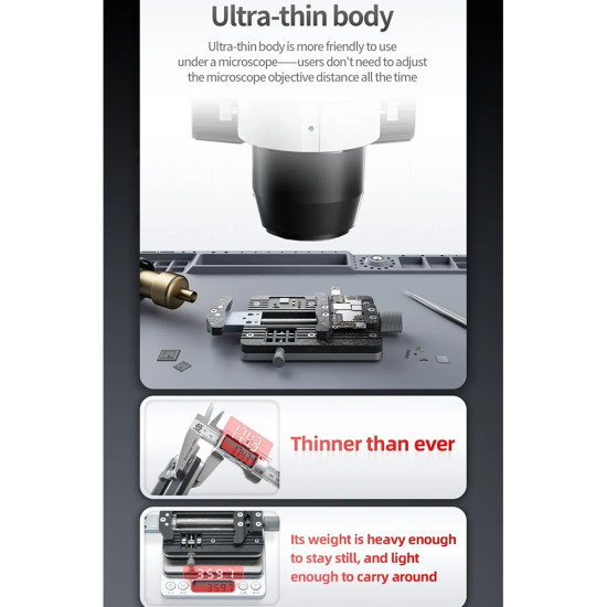 Mega-idea JJ-003 Ultra-Thin PCB Stand with Adjustable Clamp Range