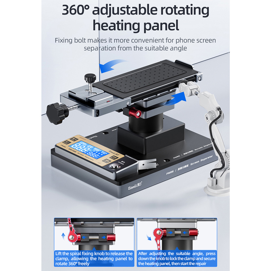 Screen Separator Heat Machine Qianli PM86 Universal Screen Disassembling Heating Separator Machine