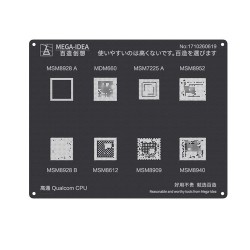 Qianli 0.12MM Black Stencil Qualcomm CPU MSM8928 A B MSM660 MSM8612 MSM7225A MSM8909 MSM8952 MSM8940 ( QL 23 )