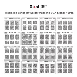Qianli Solder Mask Repair UV Stencil For MediaTek ( 16 Models )	