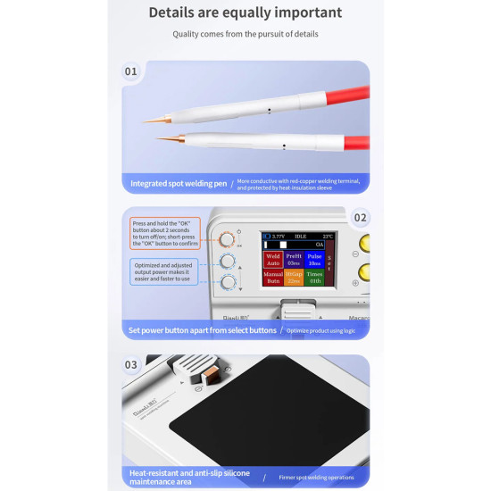 QianLi Macaron Max Portable Double Pulse Integrated Battery Spot Welding Machine QianLi Macaron Max Portable Double Pulse Integrated Battery Spot Welding Machine