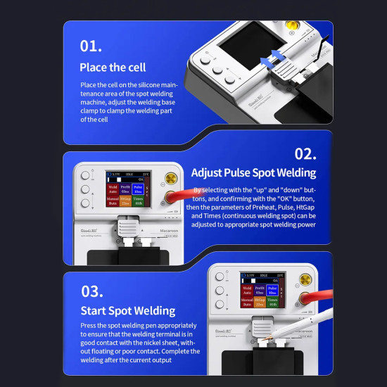 QianLi Macaron Max Portable Double Pulse Integrated Battery Spot Welding Machine QianLi Macaron Max Portable Double Pulse Integrated Battery Spot Welding Machine