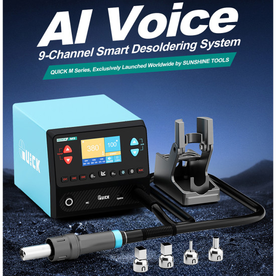 QUICK M9 Intelligent AI Controlled SMD Rework Station (1300W)