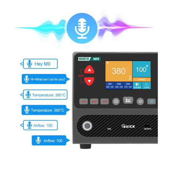 QUICK M9 Intelligent AI Controlled SMD Rework Station (1300W)