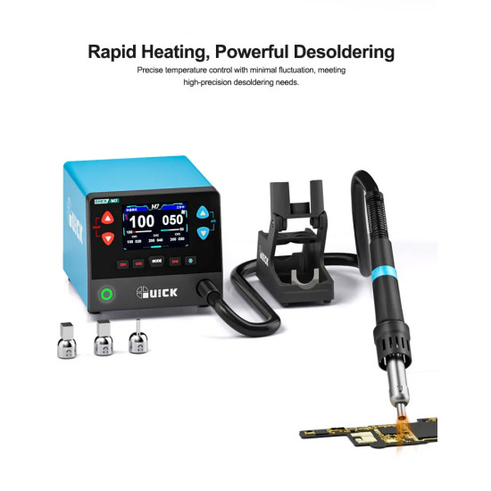 Quick M7 9Channel HD Digital Display Intelligent Hot Air Gun Desoldering Station (1000W)