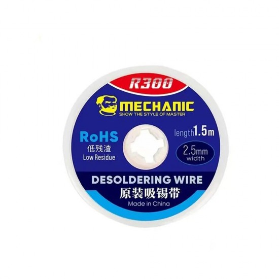 Mechanic R300 Copper Desolder Wick 2515 ( Width 2.5MM / Length 1.5M )