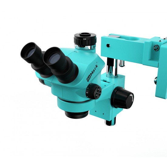 G2Mark RE-50X+ With RF4 4K Camera (3D Continuous Zoom) 7X-50X 360° Swiveling Trinocular Microscope With Zooming 0.5X CTV Camera Lens & Light G2Mark RE-50X+ With RF4 4K Camera (3D Continuous Zoom) 7X-50X 360° Swiveling Trinocular Microscope With Zooming 0.5X CTV Camera Lens & Light