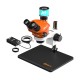 G2Mark RE-50X With RF4 2K HD Camera (3D Continuous Zoom) 7X~50X Trinocular Stereo Microscope With 0.5X CTV Camera Zoom Lens & LED Adjustable Light Exclusive Quality - Medium Base G2Mark RE-50X With RF4 2K HD Camera (3D Continuous Zoom) 7X~50X Trinocular Stereo Microscope With 0.5X CTV Camera Zoom Lens & LED Adjustable Light Exclusive Quality - Medium Base