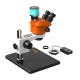 G2Mark RE-50X With RF4 2K HD Camera (3D Continuous Zoom) 7X~50X Trinocular Stereo Microscope With 0.5X CTV Camera Zoom Lens & LED Adjustable Light Exclusive Quality - Medium Base G2Mark RE-50X With RF4 2K HD Camera (3D Continuous Zoom) 7X~50X Trinocular Stereo Microscope With 0.5X CTV Camera Zoom Lens & LED Adjustable Light Exclusive Quality - Medium Base