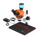G2Mark RE-50X With RF4 2K HD Camera (3D Continuous Zoom) 7X~50X Trinocular Stereo Microscope With 0.5X CTV Camera Zoom Lens & LED Adjustable Light Exclusive Quality - Medium Base G2Mark RE-50X With RF4 2K HD Camera (3D Continuous Zoom) 7X~50X Trinocular Stereo Microscope With 0.5X CTV Camera Zoom Lens & LED Adjustable Light Exclusive Quality - Medium Base