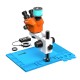 G2Mark RE-50X With RF4 2K HD Camera (3D Continuous Zoom) 7X~50X Trinocular Stereo Microscope With 0.5X CTV Camera Zoom Lens & LED Adjustable Light Exclusive Quality - Blue Base G2Mark RE-50X With RF4 2K HD Camera (3D Continuous Zoom) 7X~50X Trinocular Stereo Microscope With 0.5X CTV Camera Zoom Lens & LED Adjustable Light Exclusive Quality - Blue Base
