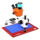G2Mark RE-50X With RF4 2K HD Camera (3D Continuous Zoom) 7X~50X Trinocular Stereo Microscope With 0.5X CTV Camera Zoom Lens & LED Adjustable Light Exclusive Quality - Red Base G2Mark RE-50X With RF4 2K HD Camera (3D Continuous Zoom) 7X~50X Trinocular Stereo Microscope With 0.5X CTV Camera Zoom Lens & LED Adjustable Light Exclusive Quality - Red Base