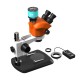 G2Mark RE-50X With RF4 2K HD Camera (3D Continuous Zoom) 7X~50X Trinocular Stereo Microscope With 0.5X CTV Camera Zoom Lens & LED Adjustable Light Exclusive Quality - Small Base G2Mark RE-50X With RF4 2K HD Camera (3D Continuous Zoom) 7X~50X Trinocular Stereo Microscope With 0.5X CTV Camera Zoom Lens & LED Adjustable Light Exclusive Quality - Small Base