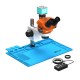 G2Mark RE-50X With RF4 4K Ultra HD Camera (3D Continuous Zoom) 7X~50X Trinocular Stereo Microscope With 0.5X CTV Camera Zoom Lens & LED Adjustable Light Exclusive Quality - Blue Base G2Mark RE-50X With RF4 4K Ultra HD Camera (3D Continuous Zoom) 7X~50X Trinocular Stereo Microscope With 0.5X CTV Camera Zoom Lens & LED Adjustable Light Exclusive Quality - Blue Base