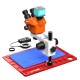 G2Mark RE-50X With RF4 4K Ultra HD Camera (3D Continuous Zoom) 7X~50X Trinocular Stereo Microscope With 0.5X CTV Camera Zoom Lens & LED Adjustable Light Exclusive Quality - Red Base G2Mark RE-50X With RF4 4K Ultra HD Camera (3D Continuous Zoom) 7X~50X Trinocular Stereo Microscope With 0.5X CTV Camera Zoom Lens & LED Adjustable Light Exclusive Quality - Red Base