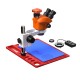 G2Mark RE-50X With 52MP FHD Camera (3D Continuous Zoom) 7X~50X Trinocular Stereo Microscope With 0.5X CTV Camera Zoom Lens & LED Adjustable Light Exclusive Quality - Red Base G2Mark RE-50X With 52MP FHD Camera (3D Continuous Zoom) 7X~50X Trinocular Stereo Microscope With 0.5X CTV Camera Zoom Lens & LED Adjustable Light Exclusive Quality - Red Base