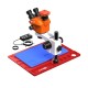 G2Mark RE-50X With 52MP FHD Camera (3D Continuous Zoom) 7X~50X Trinocular Stereo Microscope With 0.5X CTV Camera Zoom Lens & LED Adjustable Light Exclusive Quality - Red Base G2Mark RE-50X With 52MP FHD Camera (3D Continuous Zoom) 7X~50X Trinocular Stereo Microscope With 0.5X CTV Camera Zoom Lens & LED Adjustable Light Exclusive Quality - Red Base