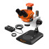 G2Mark RE-50X With 52MP FHD Camera (3D Continuous Zoom) 7X~50X Trinocular Stereo Microscope With 0.5X CTV Camera Zoom Lens & LED Adjustable Light Exclusive Quality - Small Base