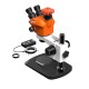 G2Mark RE-50X With 52MP FHD Camera (3D Continuous Zoom) 7X~50X Trinocular Stereo Microscope With 0.5X CTV Camera Zoom Lens & LED Adjustable Light Exclusive Quality - Small Base G2Mark RE-50X With 52MP FHD Camera (3D Continuous Zoom) 7X~50X Trinocular Stereo Microscope With 0.5X CTV Camera Zoom Lens & LED Adjustable Light Exclusive Quality - Small Base
